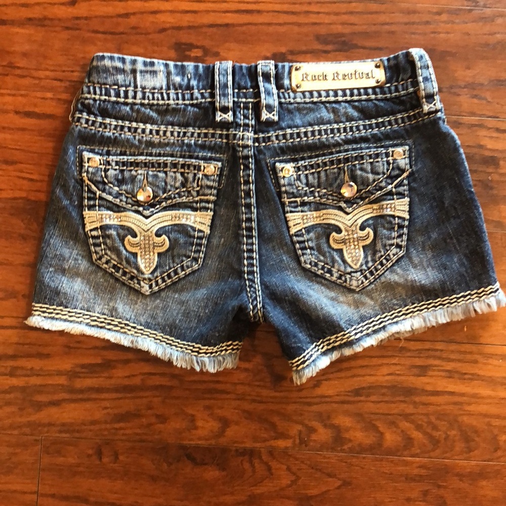 Rock Revival Lavia easy short jean shorts size 27